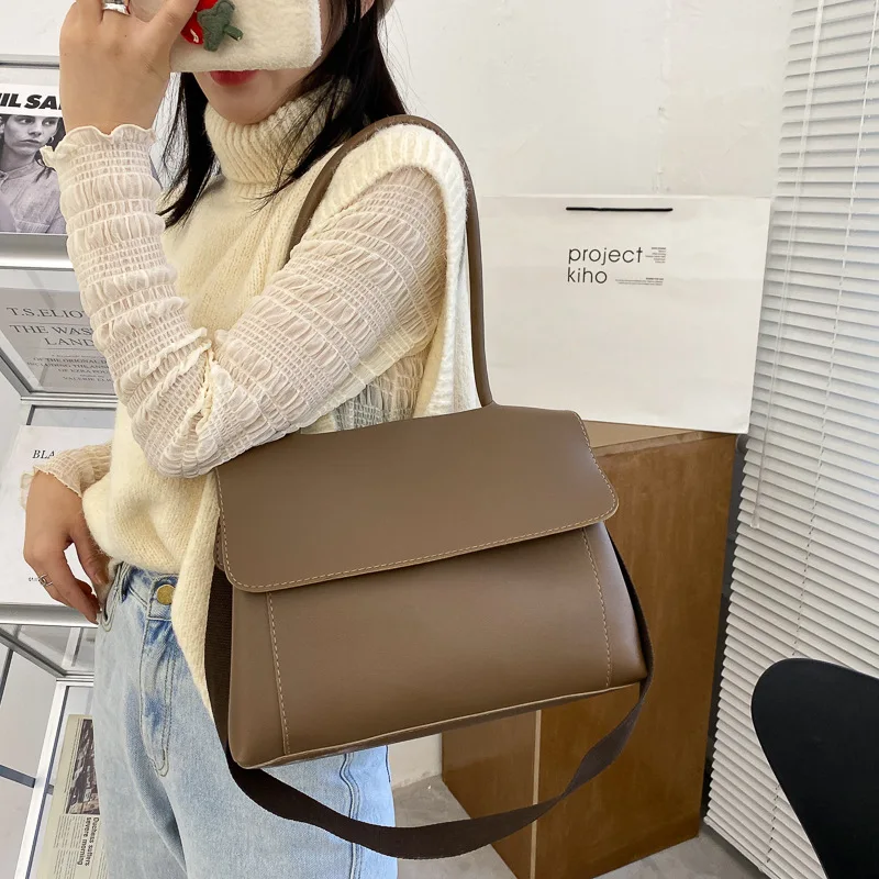 Factory Wholesale Large Capacity Women PU Handbag 2020 Fashionable Lady Single Shoulder Bag