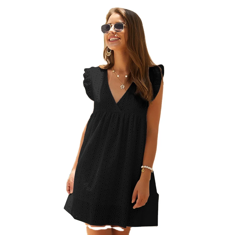 Wholesale 2021 Summer Casual Short Mini Sexy Dress Women Short Sleeve V Neck Lace Dress, White,pink,yellow,dark blue, blue or customized colors
Wholesale 2021 Summer Casual Short Mini Sexy Dress Women Short Sleeve V Neck Lace Dress, White,pink,yellow,dark blue, blue or customized colors