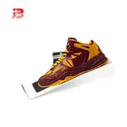 Storefixture customized logo shoes display rack stand acrylic shelf women slatwall shoes holder