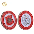 Wholesale cheap metal lucky souvenir soft enamel old gold plated coin