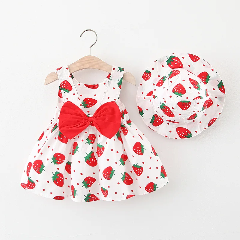 Summer Kid Girls Strawberry Butterfly Dress Sleeveless Western Style Children Princess Dress
Summer Kid Girls Strawberry Butterfly Dress Sleeveless Western Style Children Princess Dress