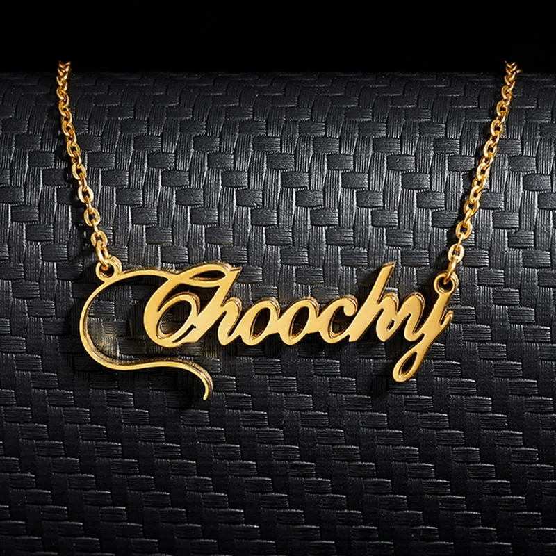 18K Gold Plated Personalized Name Necklace Stainless Steel Custom Nameplate Chains Choker Necklace for Women
18K Gold Plated Personalized Name Necklace Stainless Steel Custom Nameplate Chains Choker Necklace for Women