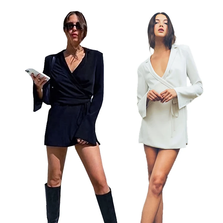 Euromerican Fashion Deep V-Neck Long Sleeve Solid Color Waisted Bandage Design Clothing Fall Winter Cute Dress
Euromerican Fashion Deep V-Neck Long Sleeve Solid Color Waisted Bandage Design Clothing Fall Winter Cute Dress