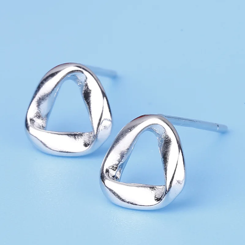 Statement Punk S925 Sterling Silver Irregular Triangle Shape Stud Earrings Best Selling 925 Sterling Silver Triangle Earring
Statement Punk S925 Sterling Silver Irregular Triangle Shape Stud Earrings Best Selling 925 Sterling Silver Triangle Earring