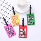 Safety Travel Airline Soft PVC 2D/3D Silicone Rubber Baggage Luggage Tag