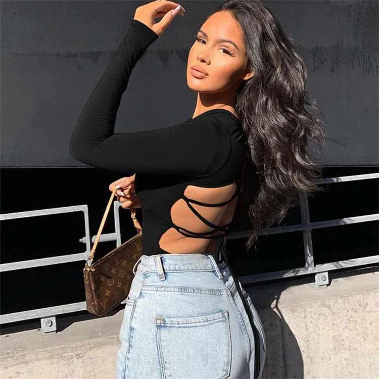 Hot Sale Fall/winter Sexy Round Neck Hollow Out Women Shirts And Tops Long Sleeve T-shirt Slim Halter Top Women, Different colors and support to customized
Hot Sale Fall/winter Sexy Round Neck Hollow Out Women Shirts And Tops Long Sleeve T-shirt Slim Halter Top Women, Different colors and support to customized