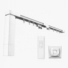 Custom length wifi easy fitting free connection electric automatic curtain rail tracks for window curtain