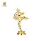 Custom plastic award karate trophies parts and components for champion