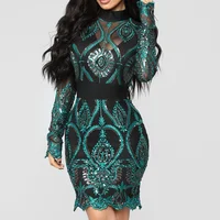 2019 Casual Dresses womens clothes Stand Collar Sequins backless Elegant Prom bodycon paty plus size dress vestidos Wholesale
2019 Casual Dresses womens clothes Stand Collar Sequins backless Elegant Prom bodycon paty plus size dress vestidos Wholesale