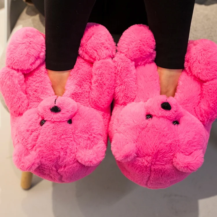 New Color teddy bear house shoes warm plush bedroom slippers cute animal teddy bear slippers, As pics
New Color teddy bear house shoes warm plush bedroom slippers cute animal teddy bear slippers, As pics