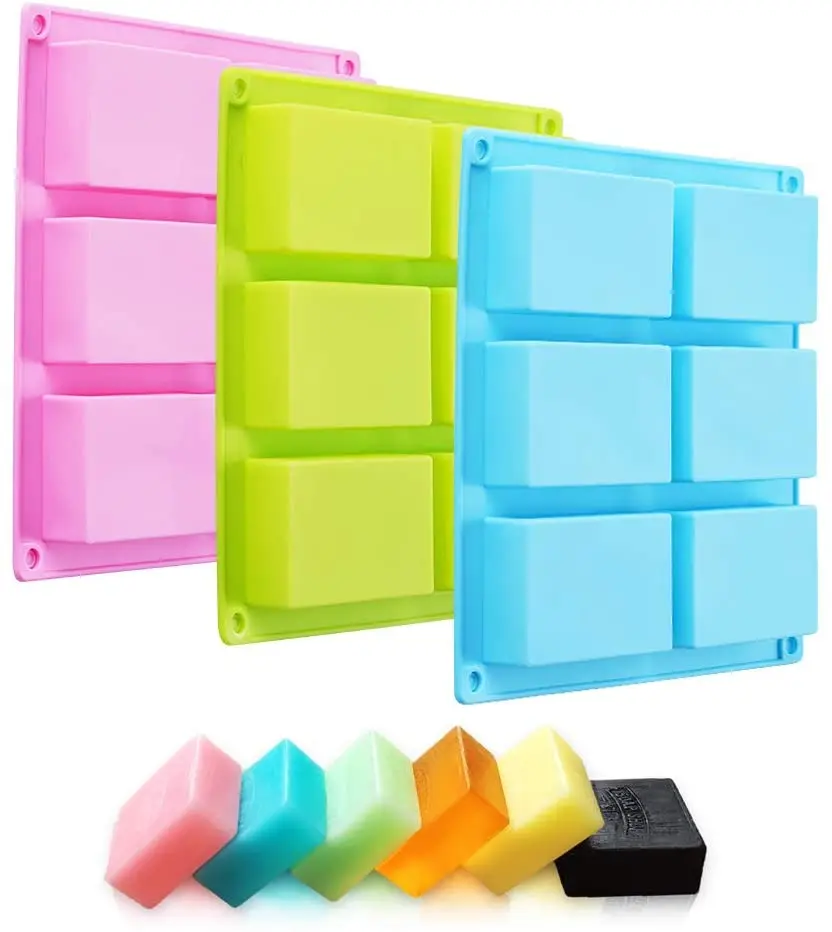 Wholesale Rectangle 6-Cavity 3D Hand Bar Handmade Making Silicone Soap Mold with custom logo
Wholesale Rectangle 6-Cavity 3D Hand Bar Handmade Making Silicone Soap Mold with custom logo