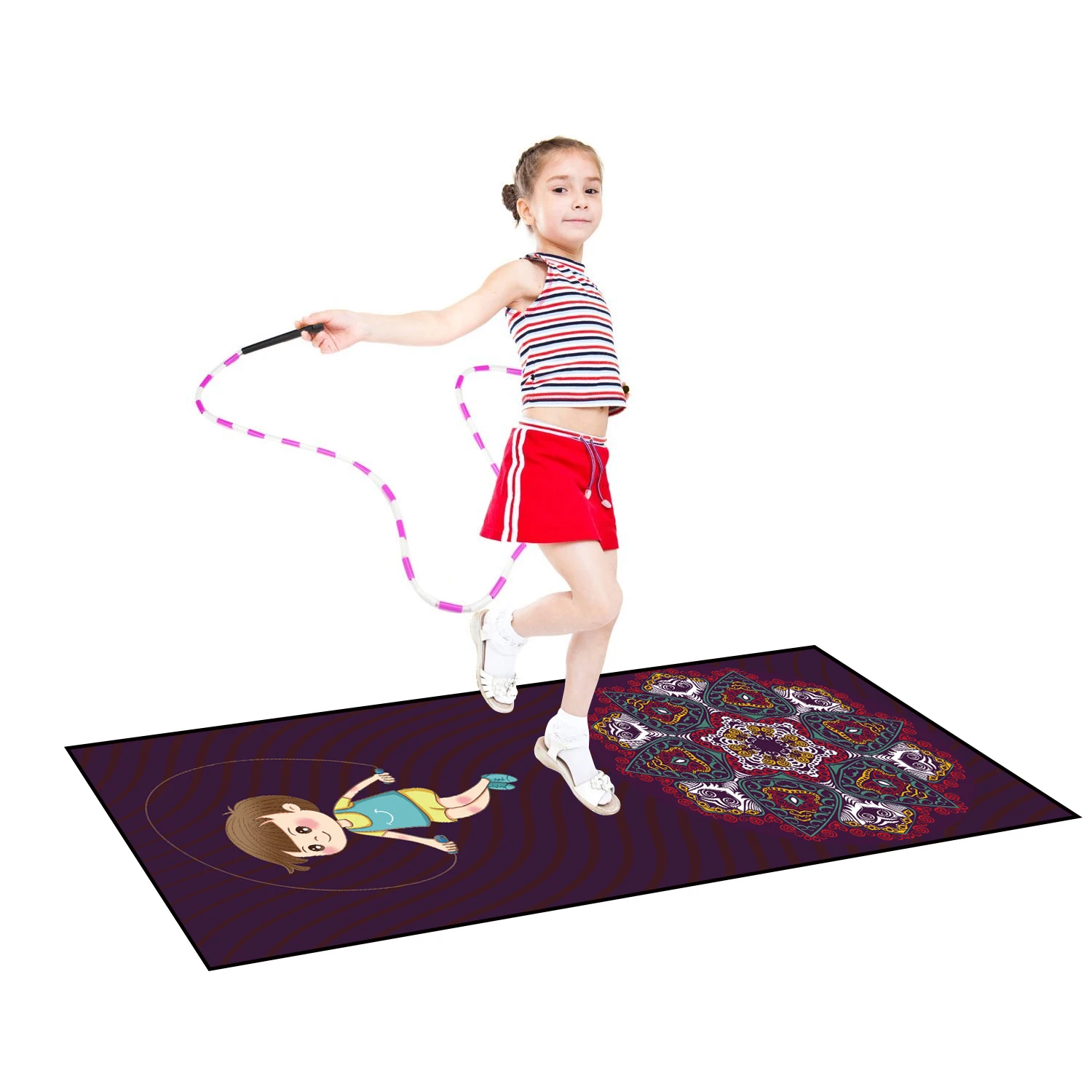 Yugland Custom size and logo shape eco friendly foldable suede natural rubber children dancing mat yoga mat for kids, Pink,blue,black,purple or customized
Yugland Custom size and logo shape eco friendly foldable suede natural rubber children dancing mat yoga mat for kids, Pink,blue,black,purple or customized