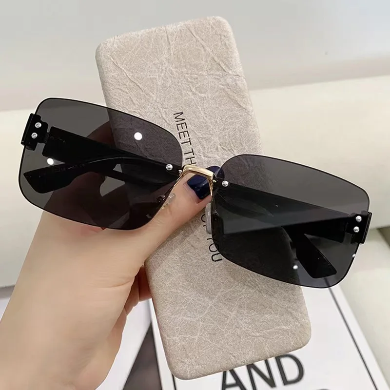 Luxury Rectangular Frameless Sunglasses Women Gradient Green Sun Glasses Ladies Fashion Hollow Eyewear Uv400
Luxury Rectangular Frameless Sunglasses Women Gradient Green Sun Glasses Ladies Fashion Hollow Eyewear Uv400