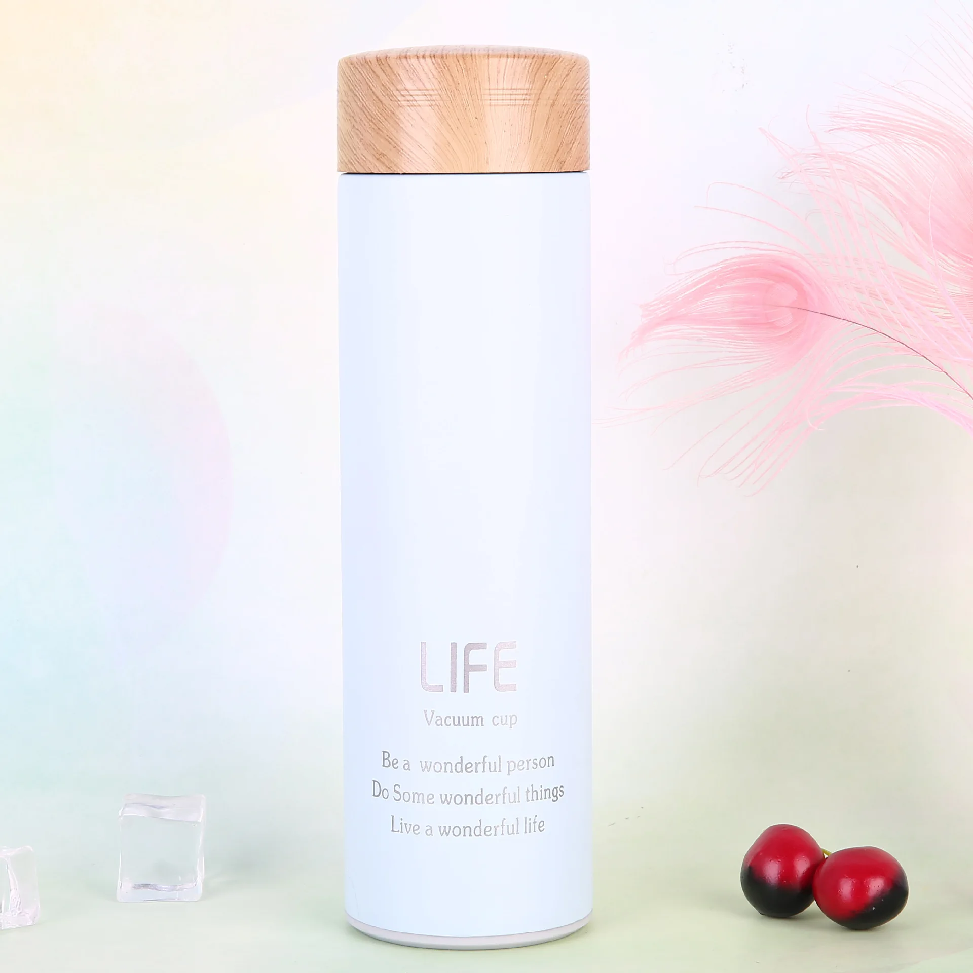 50pcs Minimum Order Customized 304 Stainless Steel Tumbler Water Bottle Double Wall Vacuum Flask With Wooden Lid, Black/white/pink/green
50pcs Minimum Order Customized 304 Stainless Steel Tumbler Water Bottle Double Wall Vacuum Flask With Wooden Lid, Black/white/pink/green