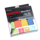 4 pk Antibacterial 100% Microfiber Glass Cleaning Cloth Kitchen Set