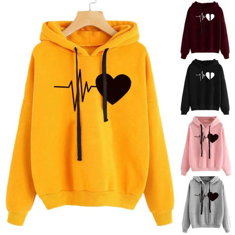 2022 new hot selling hooded Autumn/winter loose casual print heartbeat hoodie wholesale
2022 new hot selling hooded Autumn/winter loose casual print heartbeat hoodie wholesale