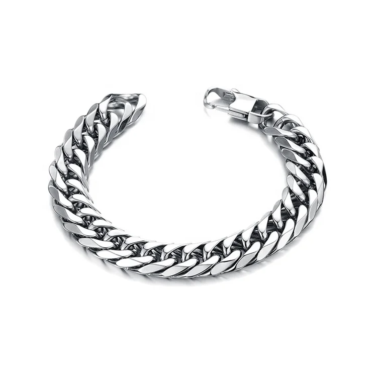 Wholesale Jewelry Gift Silver Stainless Steel Cuban Link Chain Bracelet For Men Women, Picture
Wholesale Jewelry Gift Silver Stainless Steel Cuban Link Chain Bracelet For Men Women, Picture