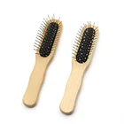 Chinese top manufacturer mini handheld laser hair removal paint wood handle comb luxury black kid person hair brush