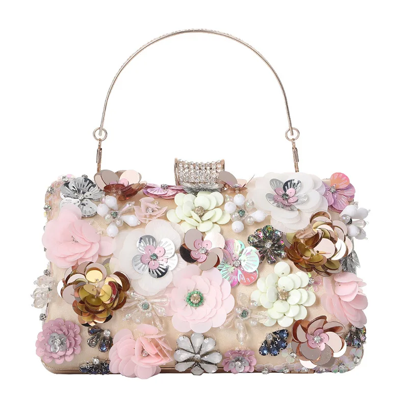 New Handmade Flower Bag Party Clutch Lady Bag High-End Dinner Party Female Bag, Colourful
New Handmade Flower Bag Party Clutch Lady Bag High-End Dinner Party Female Bag, Colourful