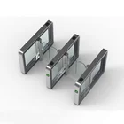 Automatic high speed access control security pedetrian sliding barrier gate system swing