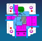 OEM service engine frame die casting aluminum parts with polishing
