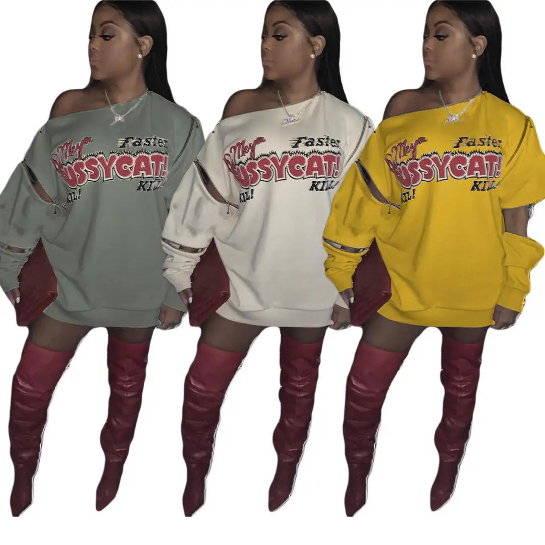 2020 fall clothing chic design fashion long sleeve women's skirt letter printed oversized tshirt dress causal streetwear, As picture
2020 fall clothing chic design fashion long sleeve women's skirt letter printed oversized tshirt dress causal streetwear, As picture