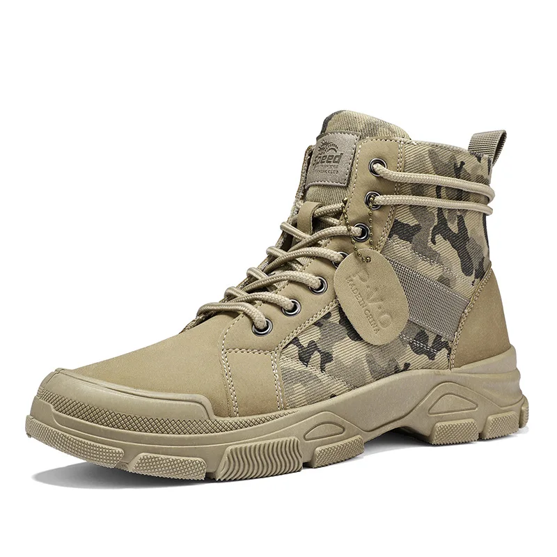2021 Autumn New Men'S Camouflage Boots Trend Retro Desert shoes Casual Martin Boots for men
2021 Autumn New Men'S Camouflage Boots Trend Retro Desert shoes Casual Martin Boots for men