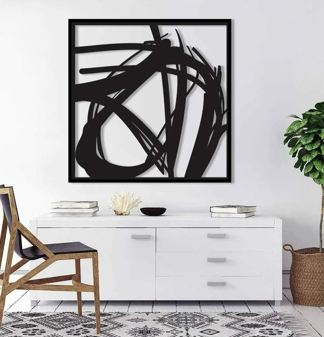 Abstract Metal Wall Art Home Decor for Living Room Office Dining Room TY2529, Black
Abstract Metal Wall Art Home Decor for Living Room Office Dining Room TY2529, Black
