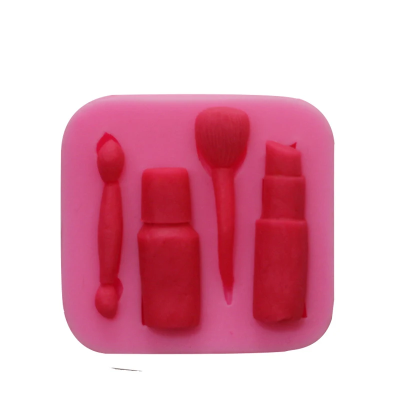 Makeup tools lipstick nail polish chocolate Party DIY fondant cake decorating tools 3D craft baking silicone mold, Pink
Makeup tools lipstick nail polish chocolate Party DIY fondant cake decorating tools 3D craft baking silicone mold, Pink