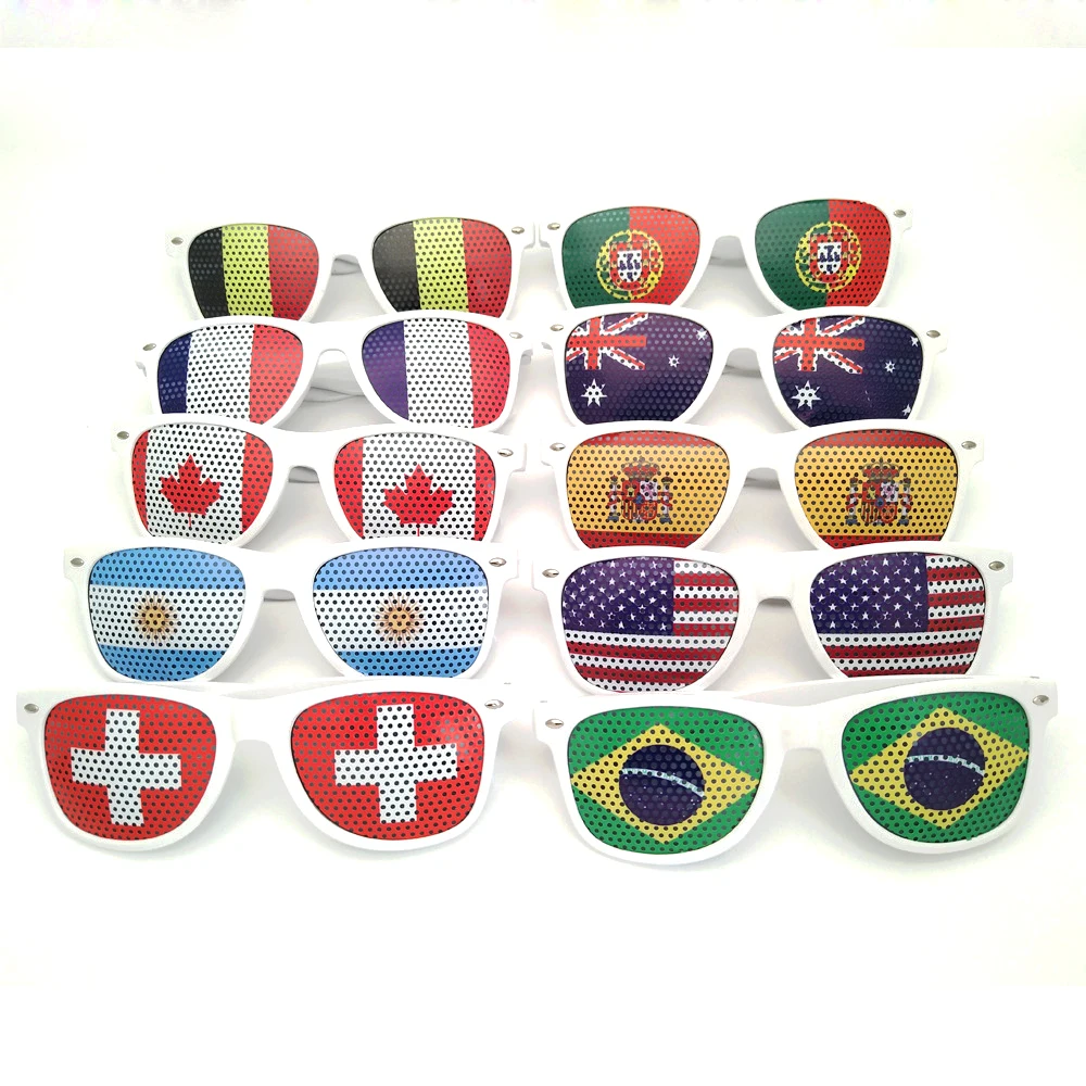 2020 new style national flag pinhole sticker sunglasses with