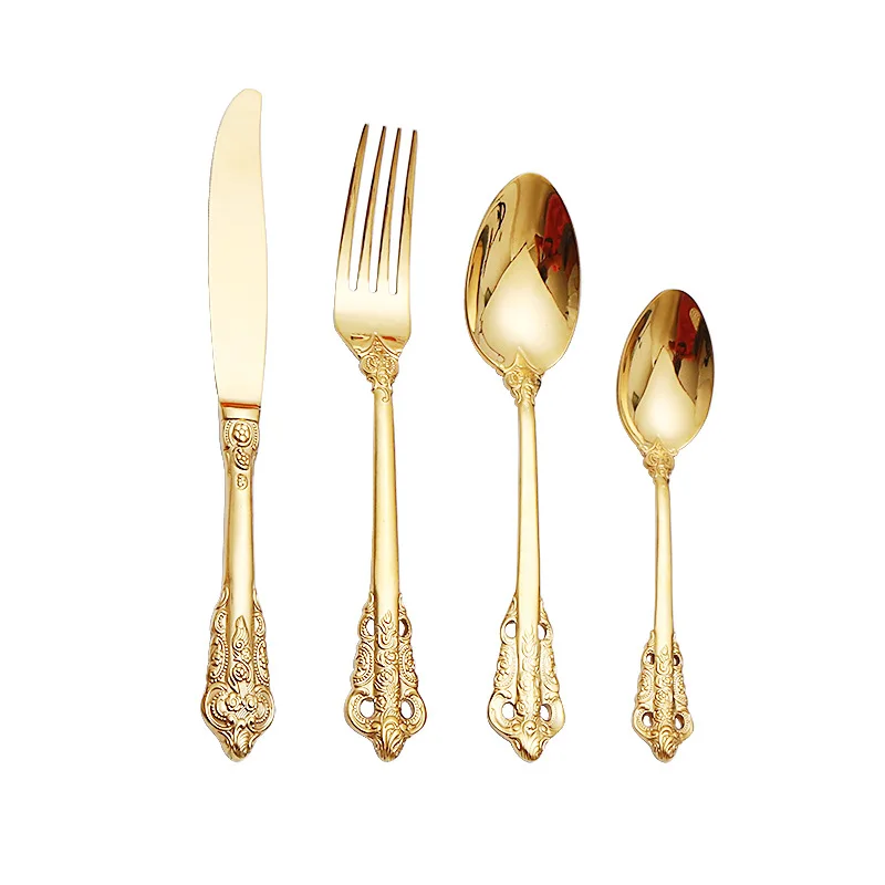 Luxury Dinnerware Metal reusable eco friendly metal travel Tableware Knife Fork Spoon stainless steel gold cutlery set, Silver,gold
Luxury Dinnerware Metal reusable eco friendly metal travel Tableware Knife Fork Spoon stainless steel gold cutlery set, Silver,gold