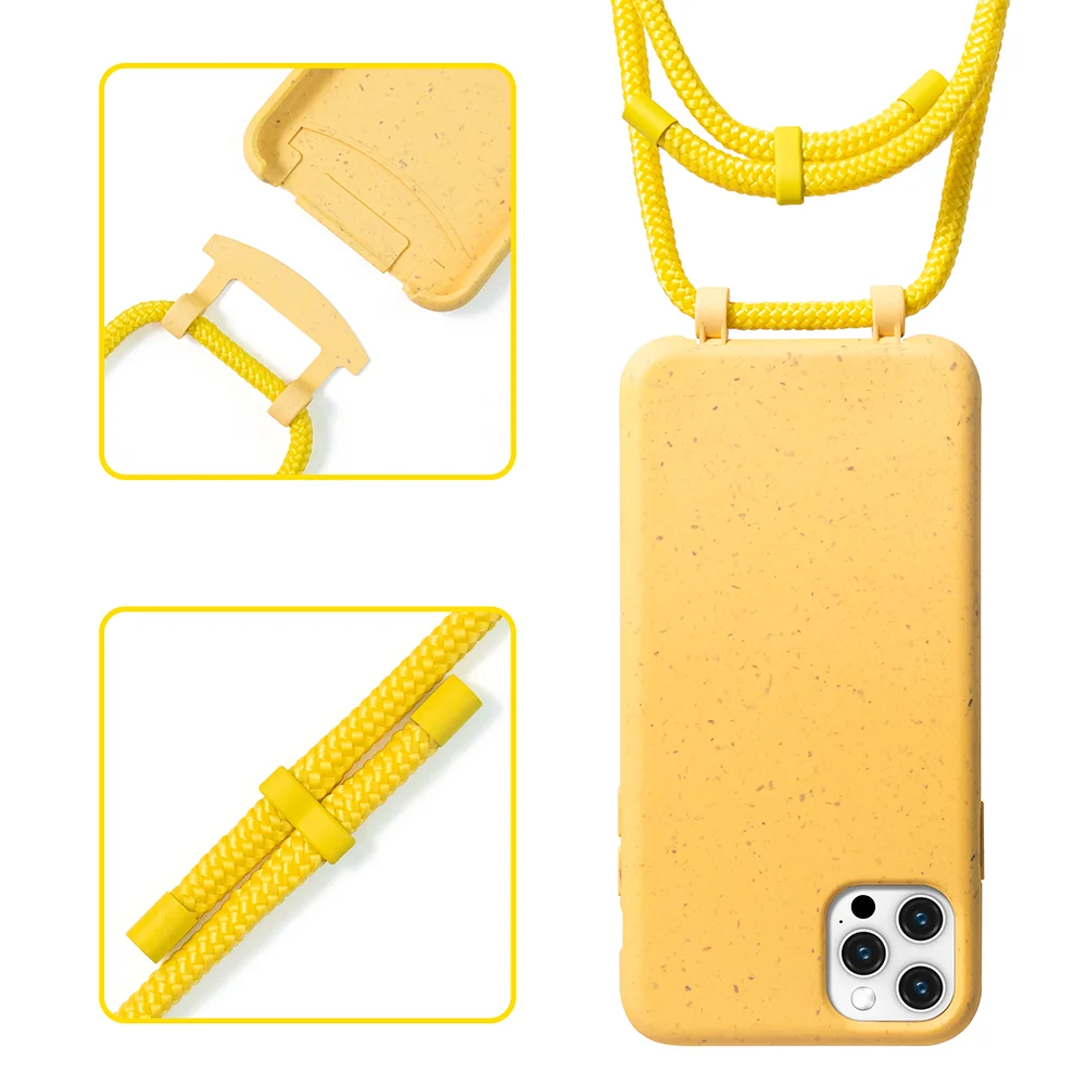 100 % Composting material Modular Necklace Phone Case For iPhone 12, Black, white, green, purple, yellow, pink
100 % Composting material Modular Necklace Phone Case For iPhone 12, Black, white, green, purple, yellow, pink