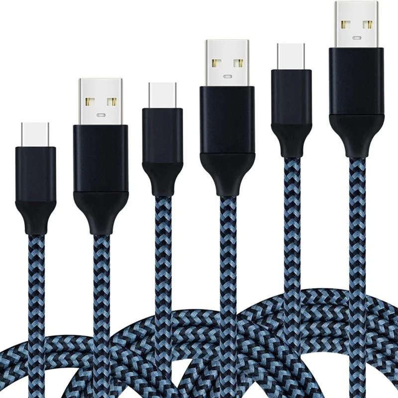 Quick Fast Charger Nylon Braid Data Sync Charging Cable Micro USB Type C USB Data Cable, Black, or others optional
Quick Fast Charger Nylon Braid Data Sync Charging Cable Micro USB Type C USB Data Cable, Black, or others optional