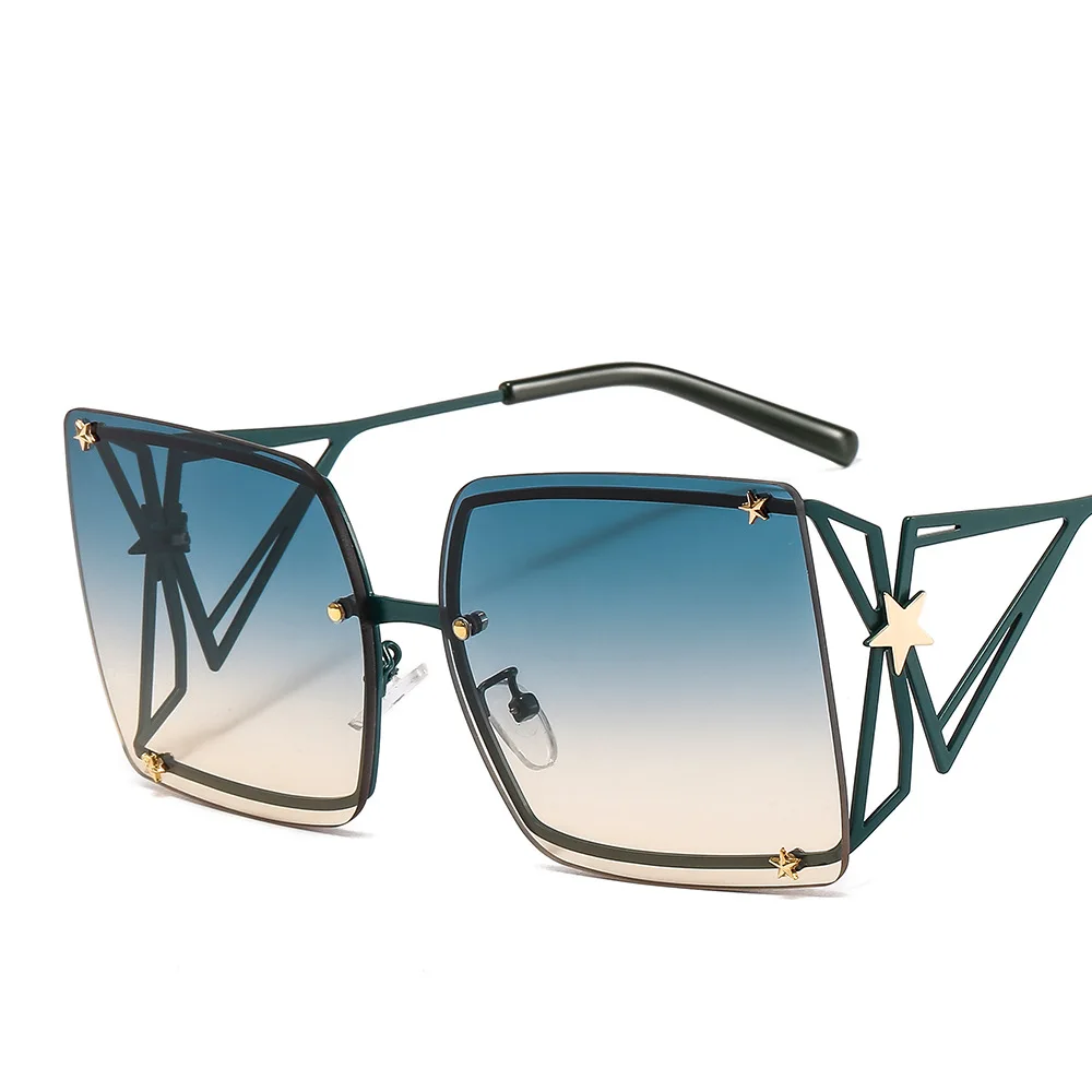 New trending 2021 lifestyle Shades uv 400 Customized logo star design big square oversized metal Glasses Sunglasses women
New trending 2021 lifestyle Shades uv 400 Customized logo star design big square oversized metal Glasses Sunglasses women
