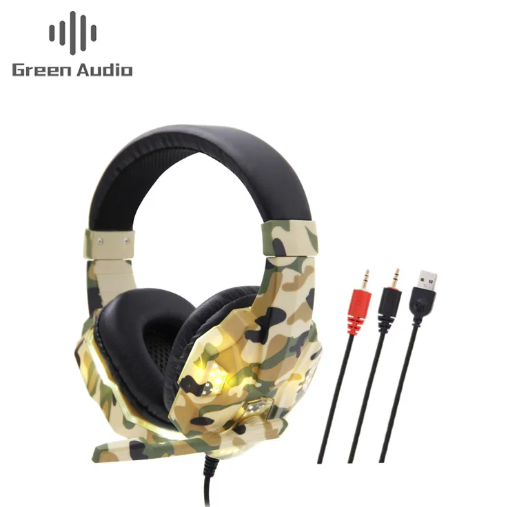 GAE-840 Head-mounted Camouflage Light-Emitting Wired Headphone PS4 Dedicated Computer Game Headset Microphone Headset
GAE-840 Head-mounted Camouflage Light-Emitting Wired Headphone PS4 Dedicated Computer Game Headset Microphone Headset