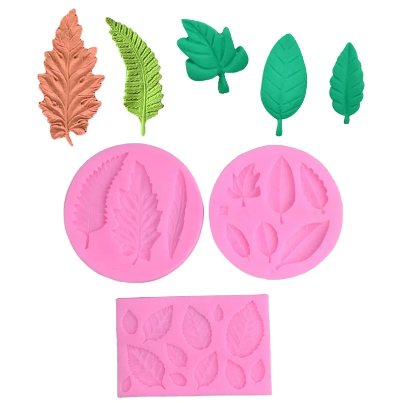 3 types green maple leaf ultra light biscuit mini pastries silicone mould formas de chocolate, As picture
3 types green maple leaf ultra light biscuit mini pastries silicone mould formas de chocolate, As picture