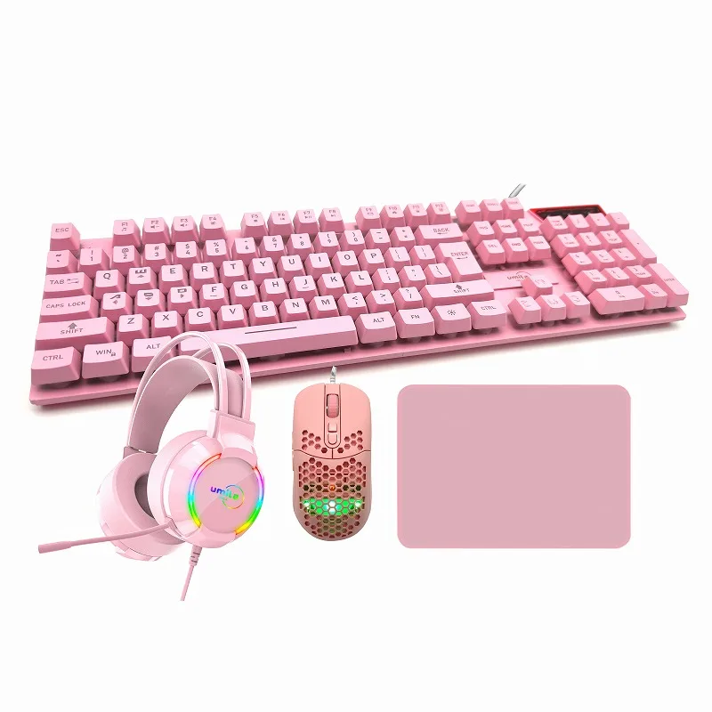 mechanical feeling USB wired RGB gaming mouse keyboard and headset 4 in 1 mouse keyboard pad set
mechanical feeling USB wired RGB gaming mouse keyboard and headset 4 in 1 mouse keyboard pad set