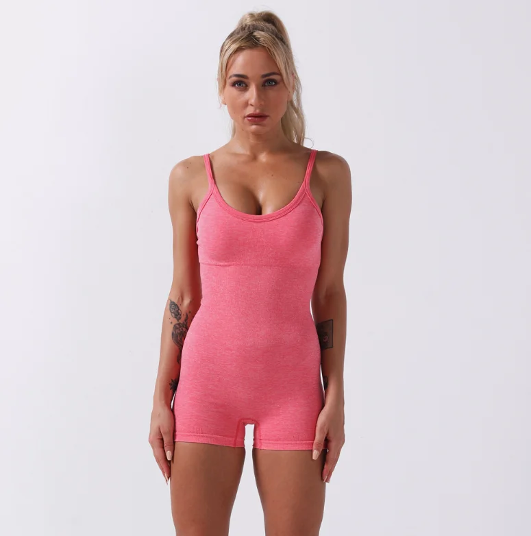 Sharkknit European And American Seamless Fitness Jumpsuit With High Bounce Tight Thread Sling Yoga Suit
Sharkknit European And American Seamless Fitness Jumpsuit With High Bounce Tight Thread Sling Yoga Suit