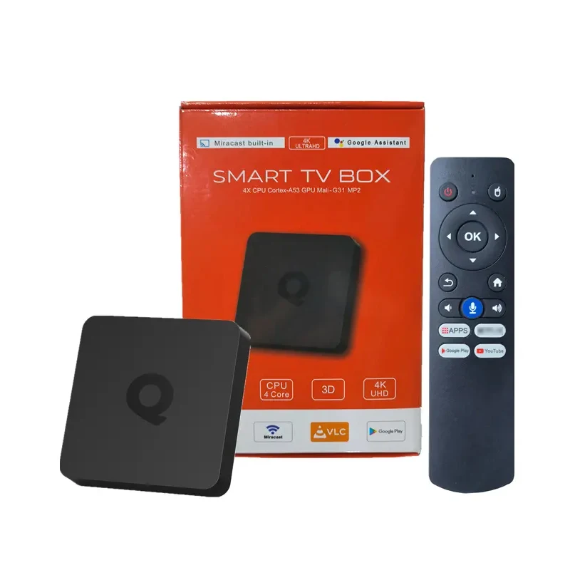 

2023 Cheapest Tv Box Android 10 Q1 ATV Allwinner H313 with BT Voice Remote 5G Wifi 4k 2GB 16GB smart tv Set-Top Box