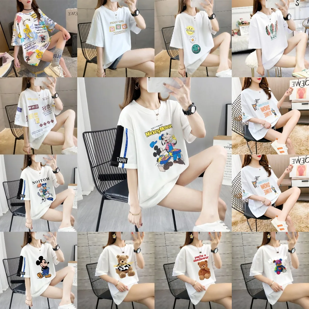 2021 summer factory direct sales new sports short sleeve cute print T-shirt fashion casual women
2021 summer factory direct sales new sports short sleeve cute print T-shirt fashion casual women