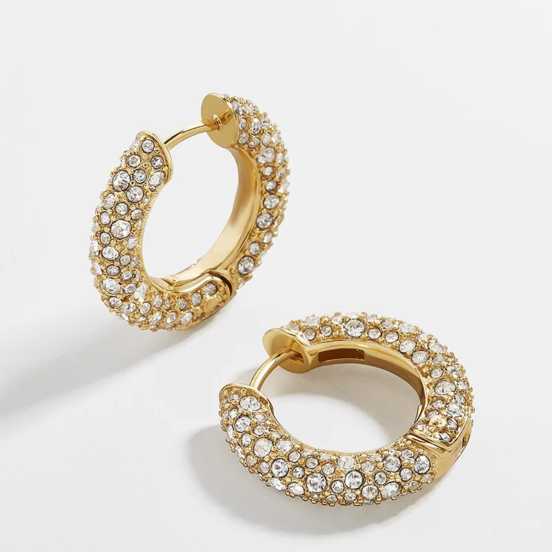 Trendy CZ Crystal Hoop Earrings for Women Luxury Cubic Zirconia Wedding Gift Vintage White Zircon Statement Earrings
Trendy CZ Crystal Hoop Earrings for Women Luxury Cubic Zirconia Wedding Gift Vintage White Zircon Statement Earrings