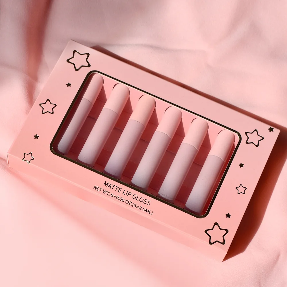 Pink Cute 6 Color Gift Box Non-stick Waterproof Lipstick Private Label Matte Lipstick Set, 6 colors
Pink Cute 6 Color Gift Box Non-stick Waterproof Lipstick Private Label Matte Lipstick Set, 6 colors