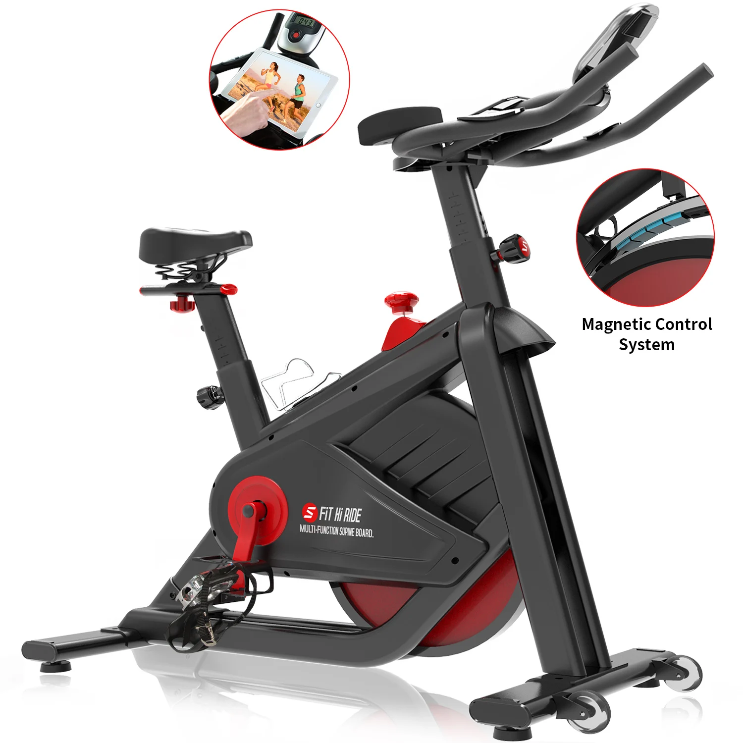 Domestic Use House TV Shopping Gym Fitness Indoor Cycling Belt Magnetic Exercise Spin Bicycle Best Spinning Bikes for Home White, Black
Domestic Use House TV Shopping Gym Fitness Indoor Cycling Belt Magnetic Exercise Spin Bicycle Best Spinning Bikes for Home White, Black