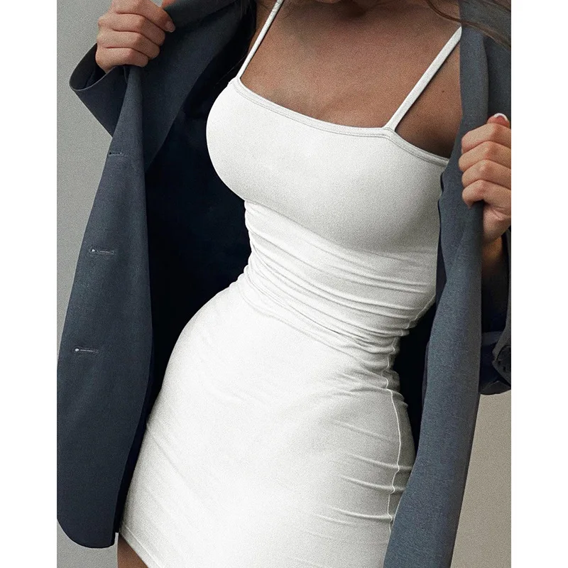Autumn And Winter New Style Outer Wear Square Neck Dress Sexy Suspender Slim Short Mini Dress For Young Ladies, As picture
Autumn And Winter New Style Outer Wear Square Neck Dress Sexy Suspender Slim Short Mini Dress For Young Ladies, As picture