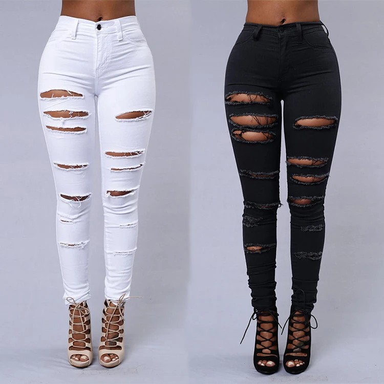 Fashion Ladies Clothing Stretch Women Pencil Jeans Skinny Leggings Sexy Holes Ripped Denim Pants, Pictures showed
Fashion Ladies Clothing Stretch Women Pencil Jeans Skinny Leggings Sexy Holes Ripped Denim Pants, Pictures showed