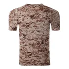 Custom cotton and spandex camo t-shirt men printing camouflage t shirt with your logo