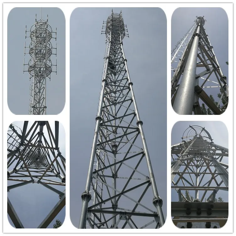 Hot Dip Galvanized Steel Lattice Angle Steel Tower Tubular Telecom Tower 1