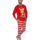 Hot Selling Christmas Print Cotton Sleepwear 2 Piece Set Christmas Pajamas Family