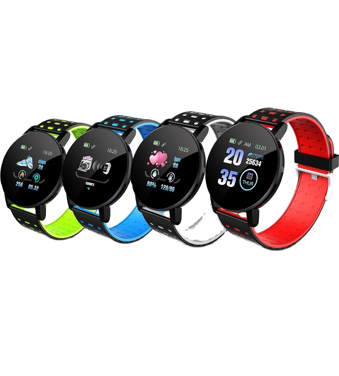 Amazon hot sale 119plus Smartwatch Heart Rate fitness tracker Men Wristband Sports watch Band Waterproof Smart Bracelet 119 Plus, 5 colors
Amazon hot sale 119plus Smartwatch Heart Rate fitness tracker Men Wristband Sports watch Band Waterproof Smart Bracelet 119 Plus, 5 colors