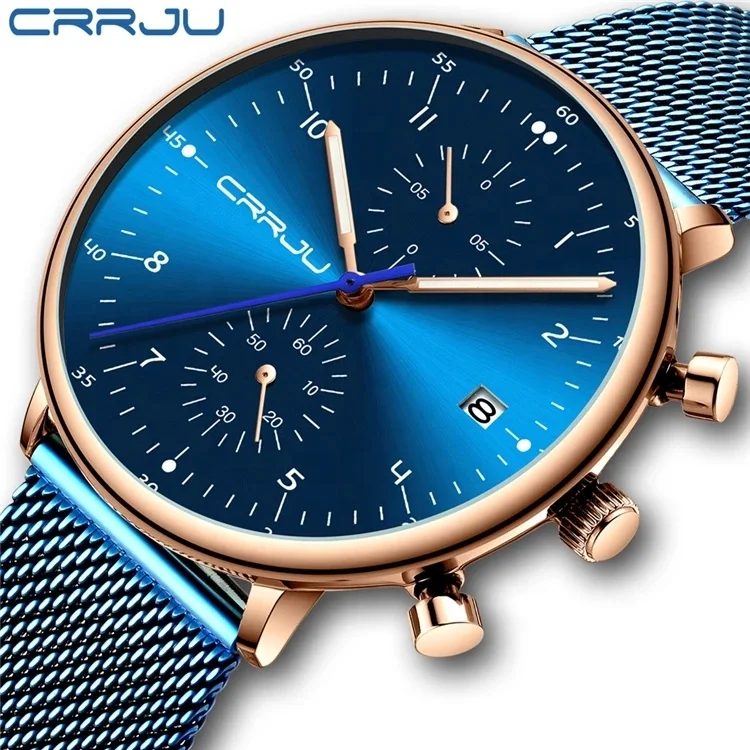 CRRJU 2278 Luxury Brand Men Quartz Watches Fashion Full Steel Business Wristwatch Waterproof Male Clock
CRRJU 2278 Luxury Brand Men Quartz Watches Fashion Full Steel Business Wristwatch Waterproof Male Clock